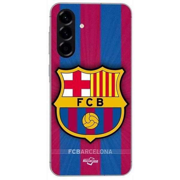 Etui - Maniacase - Samsung Galaxy A36 - Silikon - MięKkie - Logo Fc Barcelona Czarny-image