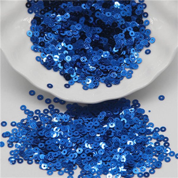 3Mm 4Mm 5Mm 6Mm Lentejuelas Planas Redondas Sueltas Lentejuelas Artesanales Paillette Costura Ropa DecoracióN DIY Accesorio Lentejuelas Para Coser Blue 5Mm 1000Pcs-image