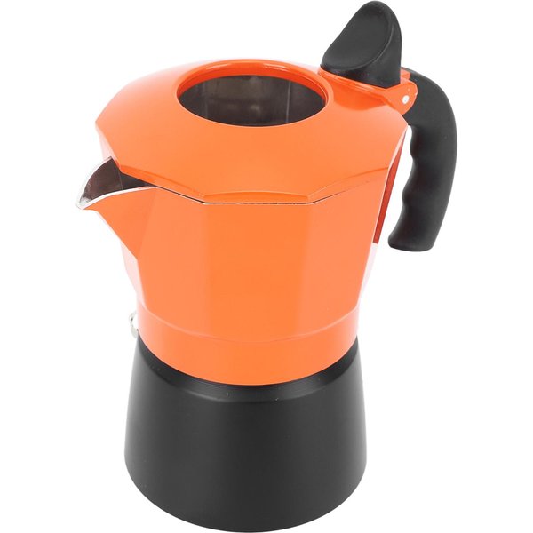 Cafetera Moka Para Estufa 2 VáLvulas AleacióN De Aluminio Resistente Al Calor Aislamiento TéRmico Cafetera 300Ml 6 Cups-image