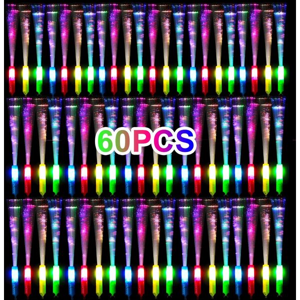 60 Szt. Kolorowe LED ŚWiecąCe ŚWiatłOwodowe RóżDżKi Fluorescencyjne, RóżDżKi Imprezowe, PałEczki, ŚWiecąCe PałEczki Stroboskopowe Dj, Hurtowe Piankowe PałEczki ŚWiecąCe, Col Strip-image