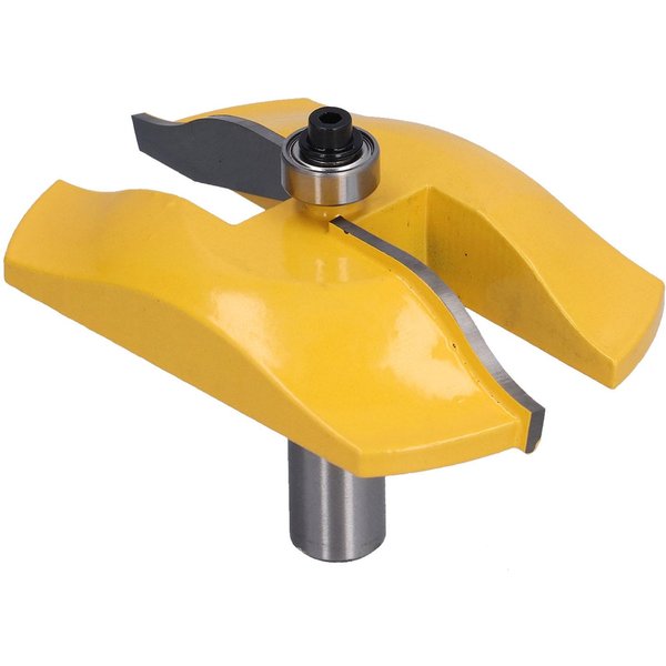 Broca De Fresadora Para Panel Elevado Cove CarpinteríA Puerta Madera Cortador De Fresado Carburo VáStago De 12 Pulgadas 3?12 Pulgadas De DiáMetro-image