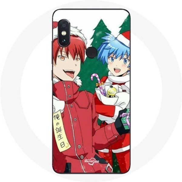 Funda Para Xiaomi Redmi Note 5 Pro Karma Y Nagisa Assassination Classroom Anime DíA De Navidad-image