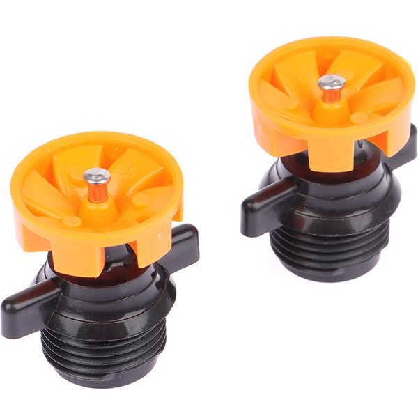 2PCS Automatyczny ObróT 360 Stopni Dysza Do Podlewania Zraszacz OgróD Park Trawnik Kwiat Warzywa Nawadnianie 2Pcs Black-image