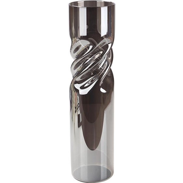 Adornos De JarróN Sala De Estar Arreglo Floral Lujo Ligero Vidrio Estilo Ins Espiral Torcido Florero HabitacióN Modelo NóRdica DecoracióN Suave Tall-image