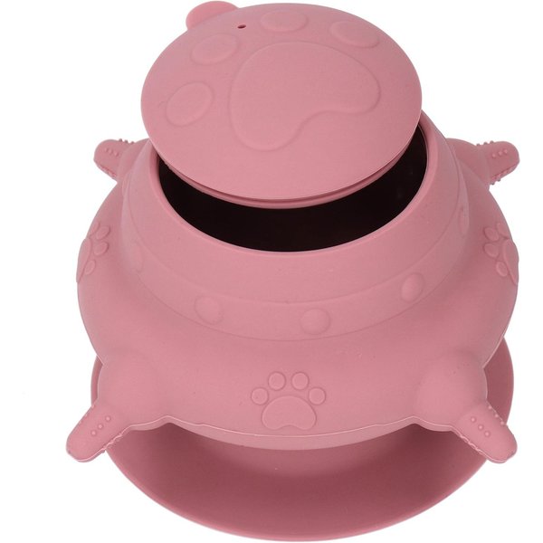 Silikonowy Podajnik Do Mleka Dla SzczeniąT 4 Smoczki MałY Punkt Karmienia SzczeniąT Dla KociąT Wielu SzczeniąT RóżOwy RóżOwy-image
