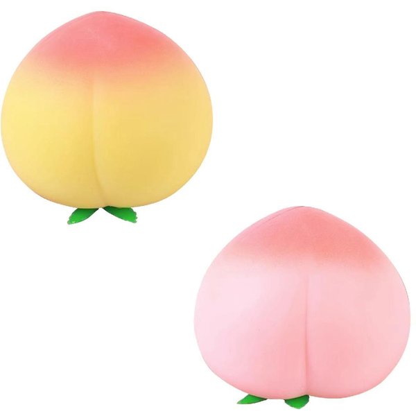 Zabawka Fidget KreskóWkowa Brzoskwinia PU Squishy Powoli RosnąCa Anty-Stresowa OdprężAjąCa Kawaii 1Dzieci Squishies Zabawki Prezent-image