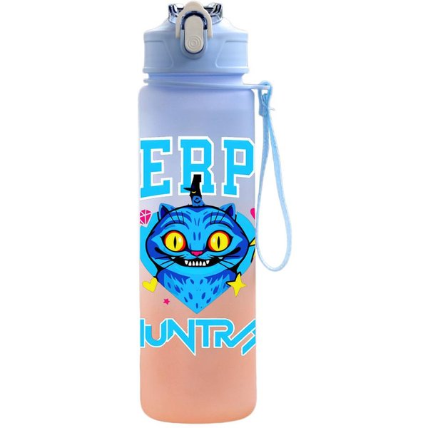 Butelka Na Wodę 750 Ml Anime KreskóWka K-Pop ŁOwcy DemonóW Nadrukowany Kubek Do Picia O DużEj PojemnośCi PrzenośNy Kubek Na Wodę Sportowy Na ZewnąTrz Prezent Dla Dziecka-image