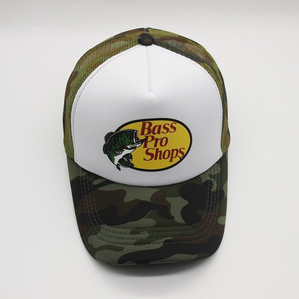 Gorra De BéIsbol Estampada Estilo Europeo-Americano Bass Pro Shops Para Deportes Al Aire Libre Y Pesca Adjustable-image