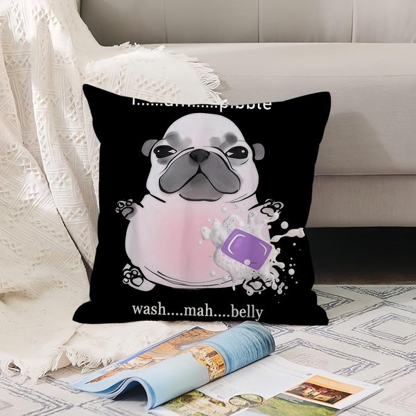 Modny WzóR Pibble Poszewka Na Poduszkę Do Mycia Brzucha Poduszki Biurowe Nadaje Się Na Sofę, SamochóD, Sypialnię Poszewka Dekoracyjna 40X40Cm-image