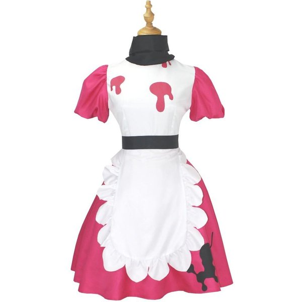 Niffty Anime Niff Kostium Cosplay Garnitur Uroczy Diabeł Ubrania Do Roleplay WłOsy Peruka Mundurek Hotelowy Cosplay Impreza Halloweenowa Sukienka Damska Xs(Old)-image