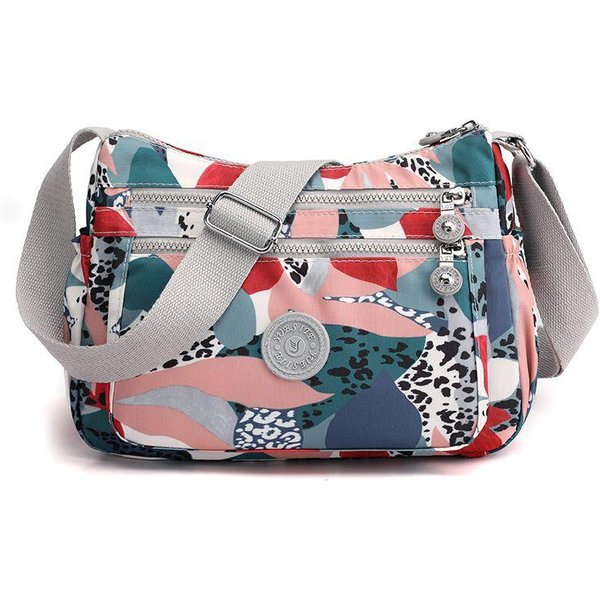 Damska Torba Na Jedno Ramię Typu Crossbody O DużEj PojemnośCi, Modna I Uniwersalna, Wodoodporna Torba Z Nylonu PłóCiennego Gray-image