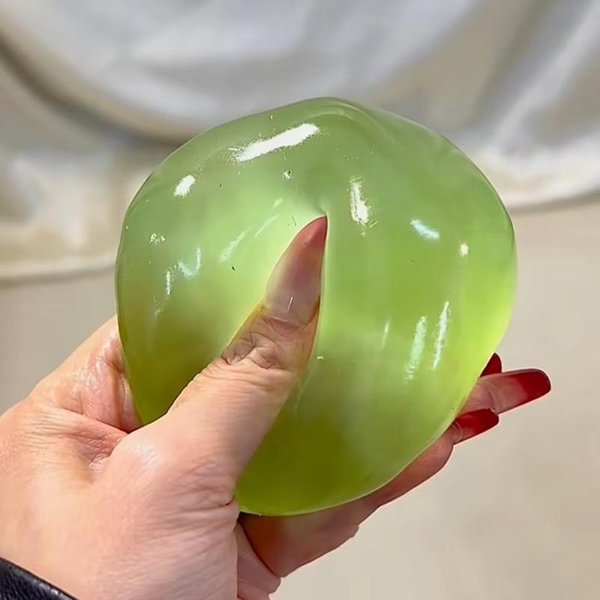 RóżOwa PiłKa Squishy Z Maltozą, Zabawka Do śCiskania O Powolnym Odbiciu, Zabawka Fidget Do łAgodzenia Stresu Dla Dzieci I DorosłYch, PółPrzezroczysta Zabawka Dekompresyjna 1Pcs-image