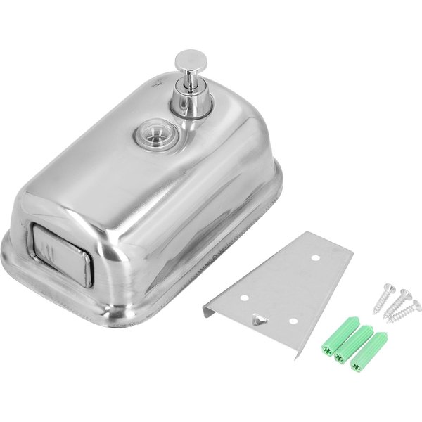 RęCzny Dozownik MydłA Montowany Na ŚCianie Stal Nierdzewna Dozownik ŻElu Pod Prysznic Szamponu MydłA Do RąK 500Ml White-image