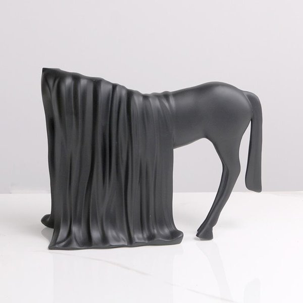 Adornos De Animales De Resina Simples Modernos Caballo Hogar Sala De Estar Botellero Sala Modelo Oficina De Ventas Entrada Accesorios De Lujo Ligeros-image