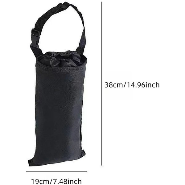 1 Bolsa Colgante Para Almacenamiento De Basura De Coche, Bolsa De Basura De ProteccióN Ambiental Montada En El Coche, Bolsa Colgante Para Almacenamiento En El Respaldo Del Asiento Negro-image