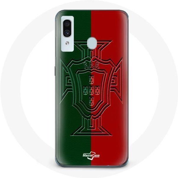 Funda - Maniacase - Samsung Galaxy A30 - Logo De Portugal Verde Y Rojo - Flexible - ProteccióN Negro-image