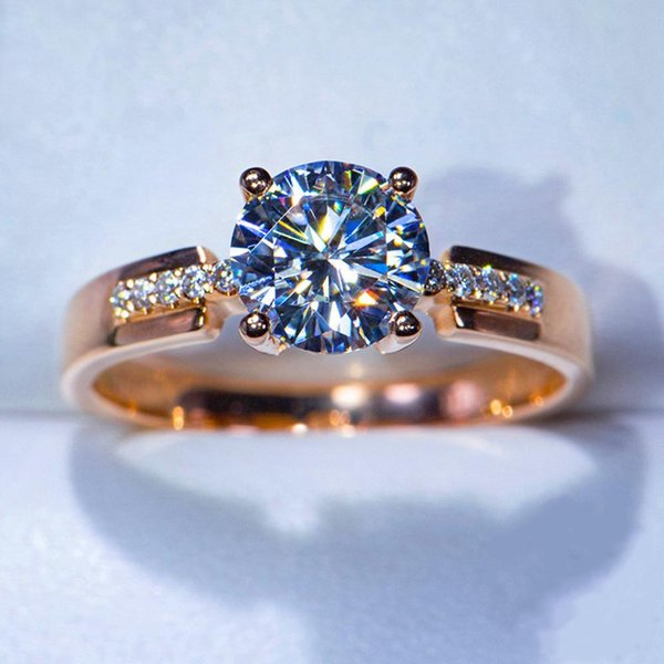 Huitan Anillos De Boda De Nuevo DiseñO Anillo Para Mujer Con Circonita CúBica AAA Simple Y CláSico Propuesta Compromiso JoyeríA De Eternidad 10-image