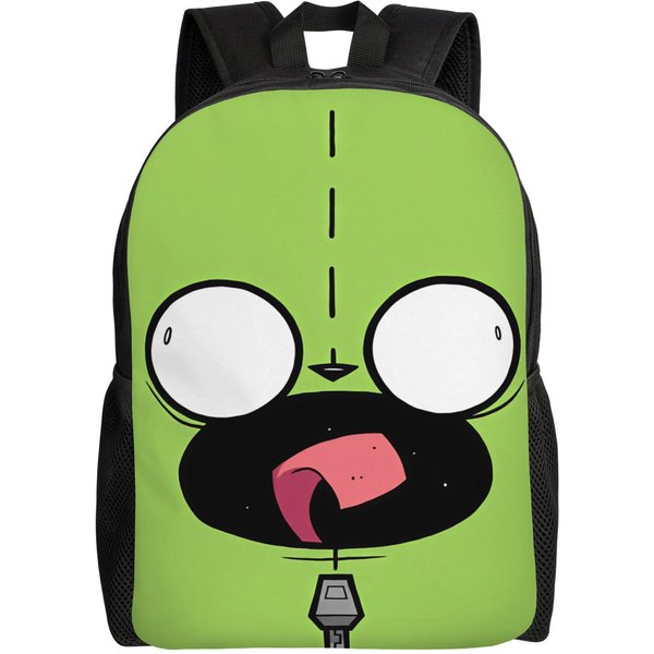 Mochila Gir Invasores Zims Mochilas Elegantes Mujer Senderismo Ligera Bolsas De Instituto Mochila Personalizada (As The Picture,As Picture) Green-image