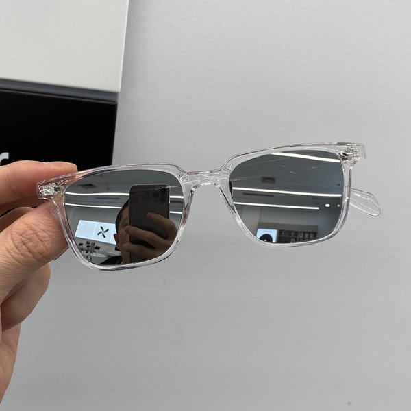 Gafas De Sol Cuadradas De DiseñAdor De Lujo Para Hombre Vintage ProteccióN UV Lente De Espejo Gafas De Sol De Moda Gafas Other Gray-image