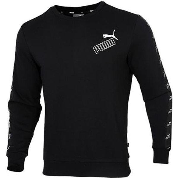Sudaderas Puma Para Hombre Sudaderas Negras Con Cuello Redondo Moderadas De Corte Regular Para Hombre 2XL-image