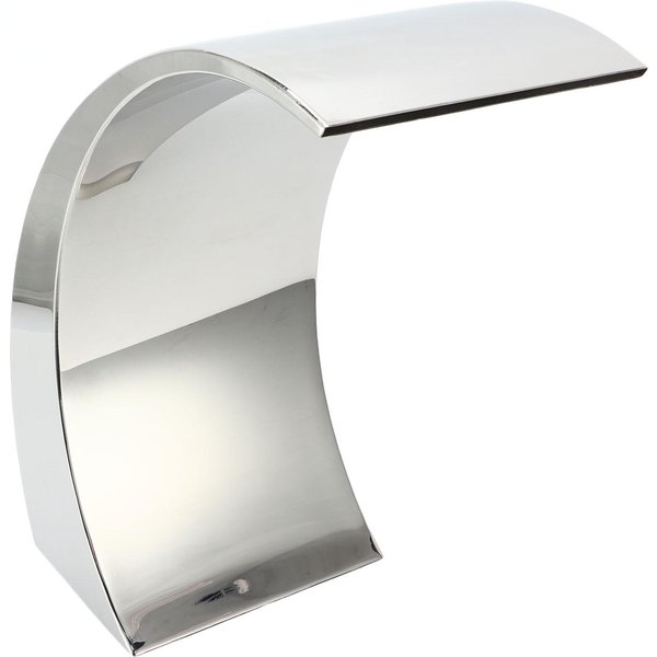 Salida De Cascada Para Piscina Con Rosca Hembra G1 1/2 DiseñO De Arco Redondeado Acero Inoxidable Agua De Piscina-image