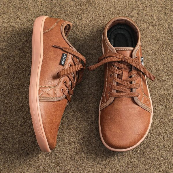 Szerokie, SkóRzane Buty Barefoot Dla MężCzyzn Minimalistyczne, OddychająCe, Wygodne Buty Do Chodzenia Po Szlaku 8888 45 BrąZowy-image