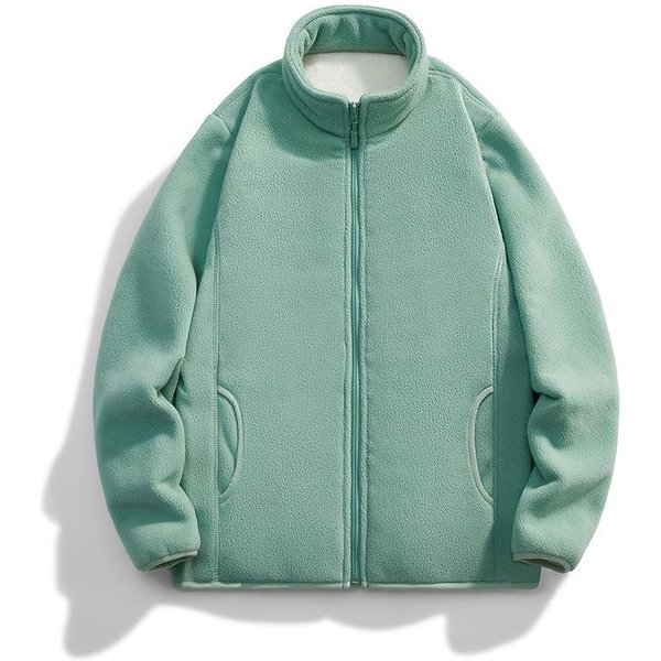 Chaqueta Polar Para OtoñO E Invierno, Para Deportes Al Aire Libre, Chaqueta Polar Con Capucha Para Hombre Y Mujer, Con Forro Polar Y Forro Polar Grueso, Abrigo Para Pareja M Gray-image