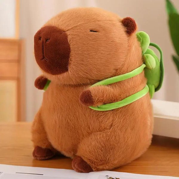 Peluche De Capibara SimulacióN De Capibara Anime Juguete Esponjoso MuñEca Linda Animales De Peluche MuñEca Suave Peluche Regalo De Navidad AccióN De Gracias 23CM-image
