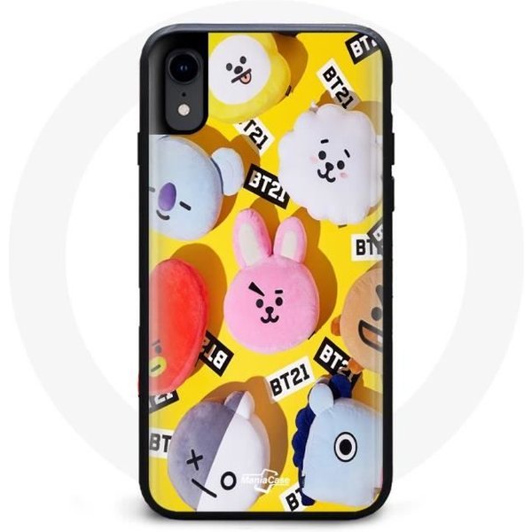 Funda Para Iphone XR BTS Bangtan Sonyeondan BT21 Tata Chimmy Cooky Rj Shooky Koya Mang Et Van-image