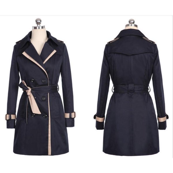 Cortavientos Fino Estilo Coreano Para Mujer Primavera Y OtoñO Abrigo De Longitud Media 3XL Black-image