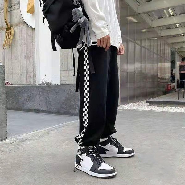 Pantalones Casuales Para Hombre Primavera Y OtoñO Marca De Tendencia Pantalones Deportivos CordóN Pantalones Con CordóN De Moda Holgados Combinan Con Todo Pantalones Cortos M-image