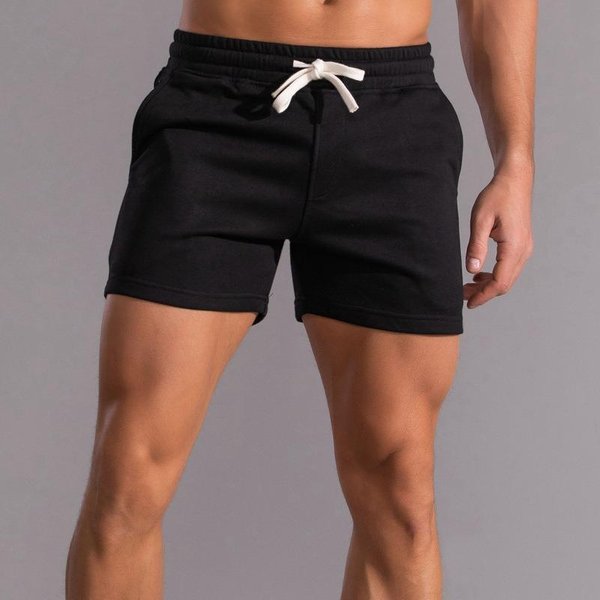 Pantalones Cortos De AlgodóN Para Fitness, Pantalones Cortos De Verano Para Hombre, Pantalones Cortos De Baloncesto Informales De Gran TamañO, Pantalones Cortos Deportivos, Pantalones Deportivos Para Correr L Negro-image
