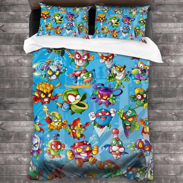 ColeccióN De Ropa De Cama Super Zings Individual Twin Full Queen King Size ColeccióN De Camas Dormitorio Adulto NiñO Colecciones De Funda NóRdica ImpresióN 3D Anime Juego 011 US Twin(172X218Cm)-image