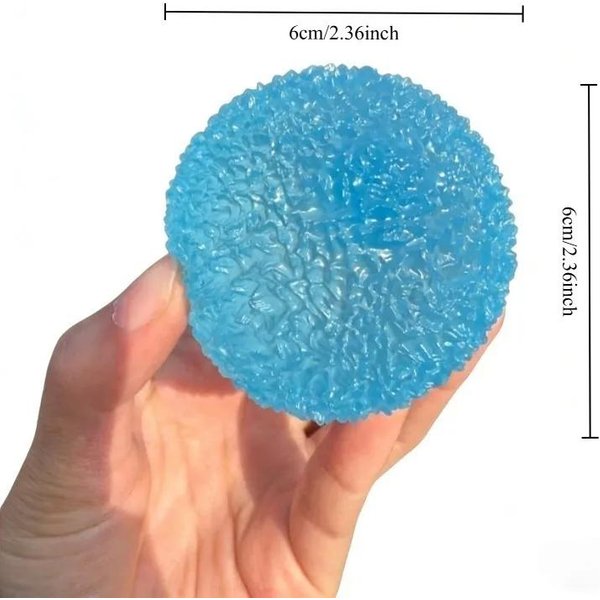 MięKka Kostka Lodu Maltodekstryna Fidgety Zabawka Super MięKka RóżOwa Mochi Powoli OdbijająCa Zabawka Do ŚCiskania Zabawka Anty-Stresowa Dla DorosłYch ĆWiczenie DłOni Blue-image