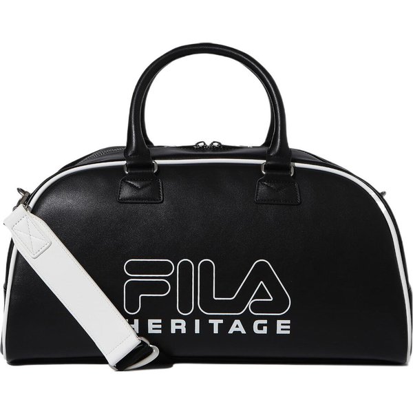 Fila Deportes Ocio Gran Capacidad Logo Cremallera Nylon Hombro Cruzado Bolso Tote Bolsa De Gimnasio PequeñAs Bolsas Unisex Negro FS3BSF6301XBLK One Size Black-image