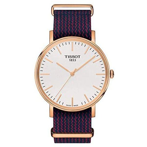 Zegarek Tissot Seria Mecha Mechanizm Kwarcowy Wodoodporność 30M Koperta 38Mm Tarcza BiałA Stal Nierdzewna Pokryta PVD Pasek Nylonowy T109.410.38.031.00 White Dial White-image