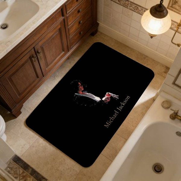 Piosenkarz Pop Michael Jackson Dywanik Do Przedpokoju Zmywalny AntypośLizgowy Dywanik Do Salonu Strefa Sofy I Krzeseł Wycieraczka Do Kuchni Dywanik 40X120 Cm-image