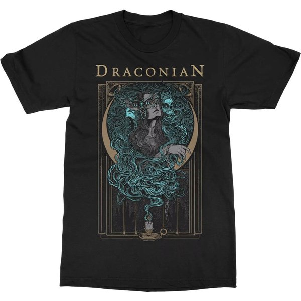 Draconian Sleepwalkers Koszulka ZespołU 100% BawełNa Koszulka Graficzna MęSka Damska Letnia Streetwear Top Oversize Unisex KróTki RęKaw Streetwear BawełNa Xxxl Gray-image