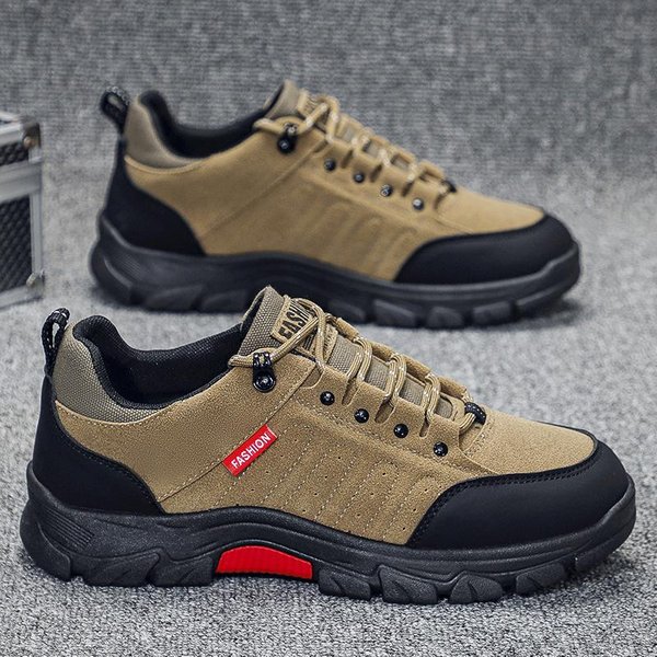 Zapatos De Hombre Nuevos De Primavera Zapatos Deportivos Casuales Zapatos De Senderismo Al Aire Libre Zapatos De Trabajo BritáNicos De Moda Para Hombre 48 Black-image