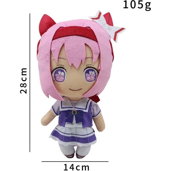 Nowa Lalka Pluszowa Uma Musume Pretty Derby Zabawka Urocza KreskóWka MięKka Verno Light Oguri Cap Lalki Pluszowe Akcesoria Do Gry Dla Dzieci Prezent-image