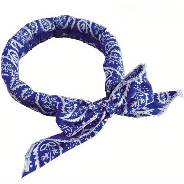 Letni Lodowy Szalik ChłOdząCy Owijka Na Szyję Opaska Na GłOwę ChłOdząCa Bandana Szalik Sportowy Na ZewnąTrz Opaska Na GłOwę RęCznik Opaska Na Nadgarstek Szalik ChroniąCy Przed SłOńCem Niebieski-image
