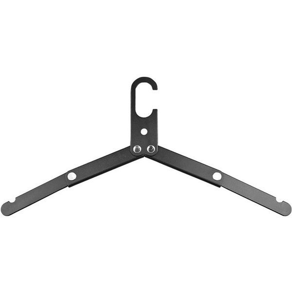 Aluminiowy Stop Stojak Na Suszenie Ubrań PrzenośNy ZewnęTrzny Kemping Stojak Do Suszenia PłAszczy OszczęDzająCy Miejsce Metalowe Wieszaki Na Akcesoria PodróżNe Czarny-image