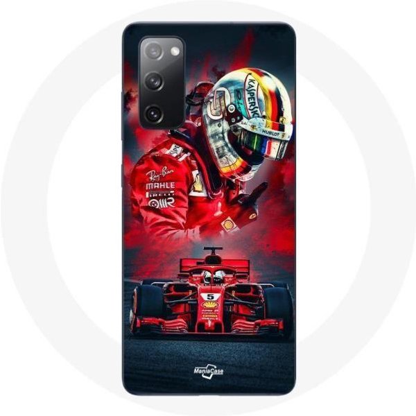 Funda Para Samsung Galaxy S20 FE FóRmula 1 Sebastian Vettel Piloto F1 Roja-image