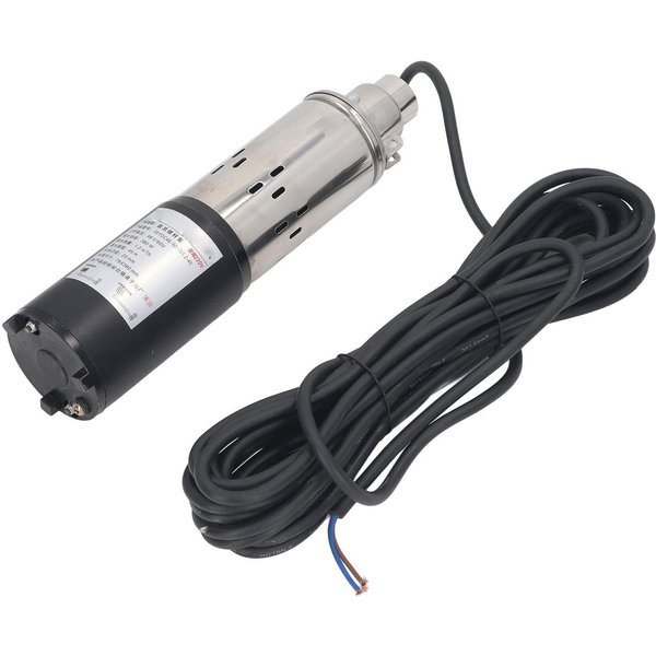 Bomba De Agua Solar DC48V 60V 45M De Altura De ElevacióN Carcasa De Acero Inoxidable Bomba Sumergible Para Pozos Profundos Salida De 1 Pulgada 1.2M³ H-image