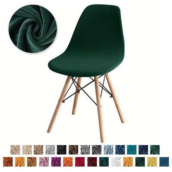 1 Pieza Funda De Silla De Color SóLido Fundas De Silla EláSticas Sin Brazos Funda De Asiento De Comedor EláStica De Alta Calidad Para Boda Hotel Banquete 1Pc-image