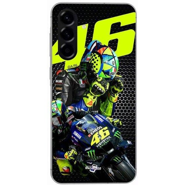 Etui - Maniacase - Samsung Galaxy A36 46 - Silikonowe - MięKkie - Logo Valentino Rossi Motogp Monster Czarny-image