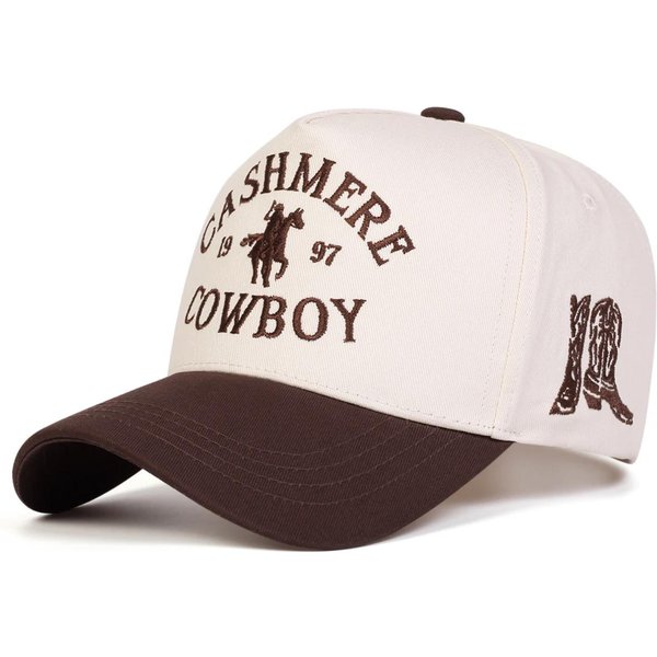 Gorras De BéIsbol Unisex Con Bordado De Letras De Cowboy Para Primavera Y OtoñO, Sombreros Casuales Ajustables Para Exteriores, Sombrero Protector Solar, Gorra Deportiva-image