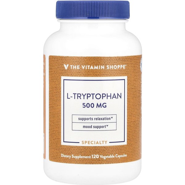 the Vitamin Shoppe, L-TriptóFano, 500 Mg, 120 CáPsulas Vegetales-image