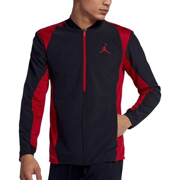 Kurtki Jordan MęSkie Czerwono/Czarne KołNierz Baseballowy ŚRednie Inne 2XL Black-image