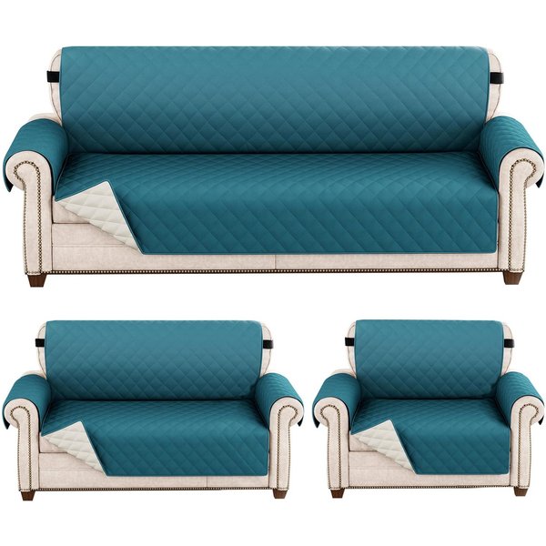 Funda De Sofá Impermeable Acolchada Anti-Desgaste Fundas De Sofá Para Perro Mascota NiñOs SillóN Reclinable Muebles 1/2/3/4 Plazas Proteger 1 Seater-image